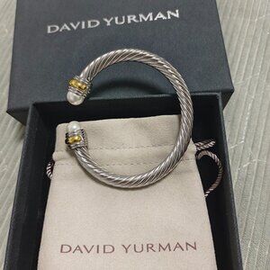 David Yurman Silver Cable Bracelet 7mm
